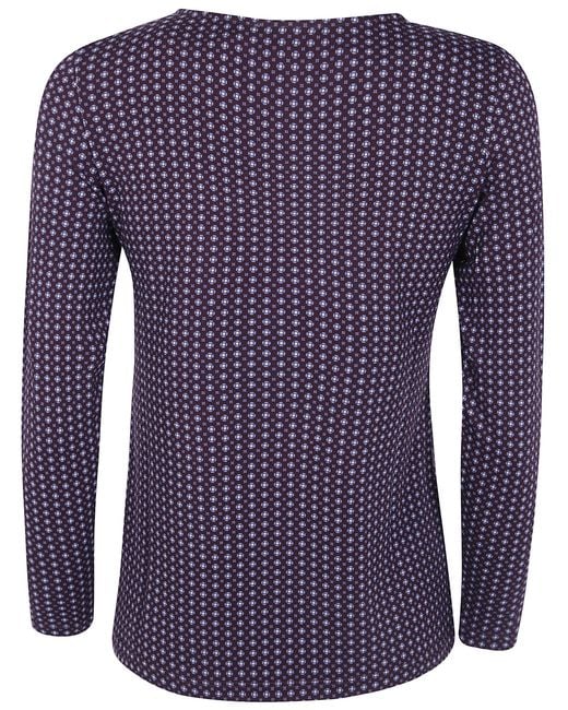 Whyci Blue Round Neck T-Shirt