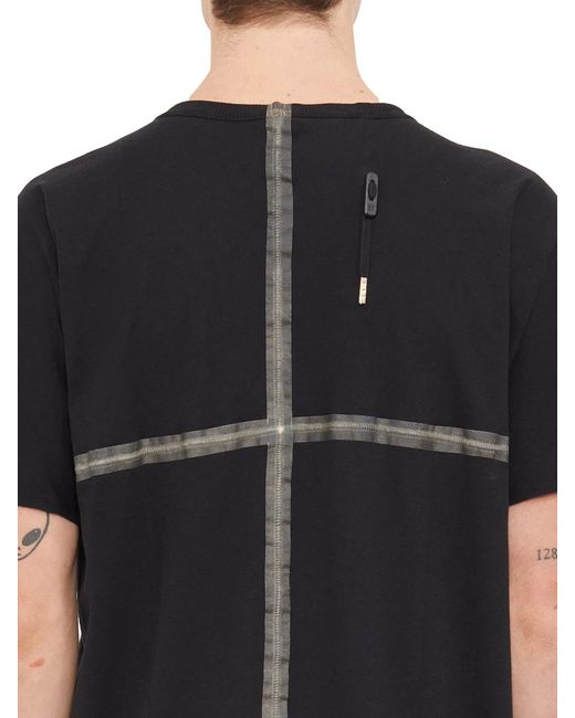 Boris Bidjan Saberi Black Cotton T-Shirt for men