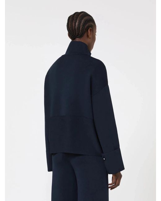 Max Mara Blue Full Zip Cardigan