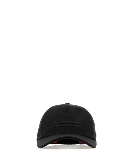 Zegna Black Baseball Cap for men