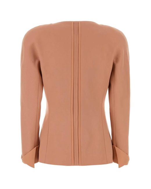 Chloé Brown Antiqued Wool Blazer