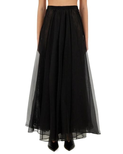 Nina Ricci Black Voluminous Maxi Skirt
