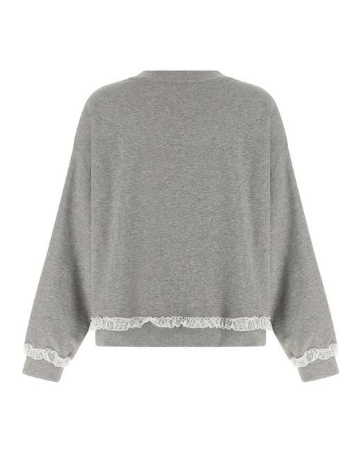 Ganni Gray 'Isoli' Sweatshirt