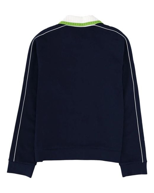 Casablanca Black Zip Sweatshirt for men