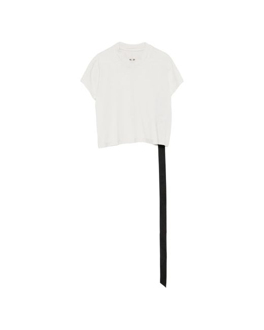 Rick Owens White Cropped Small Level T