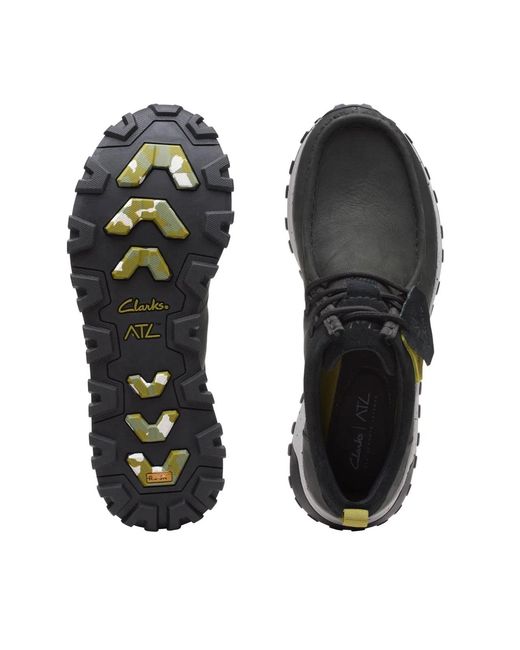 Clarks Black Atl Trek Wally Sneakers for men