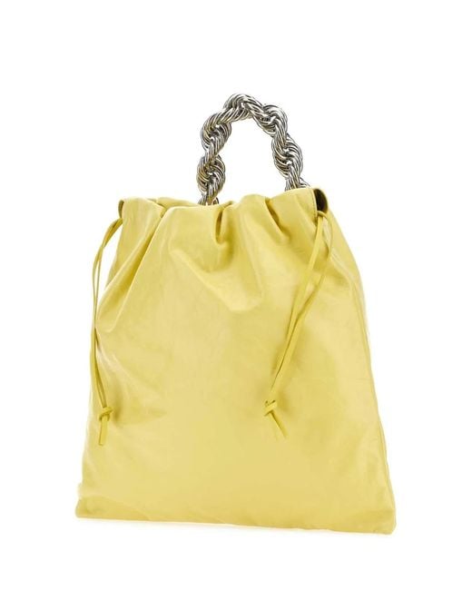 Jil Sander Yellow Bucket Bags