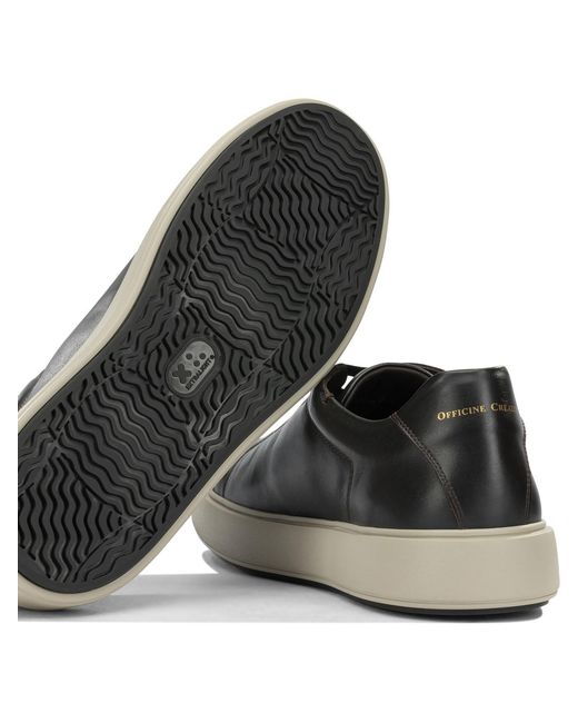 Officine Creative Black "Slouch 001" Low-Top Sneakers for men
