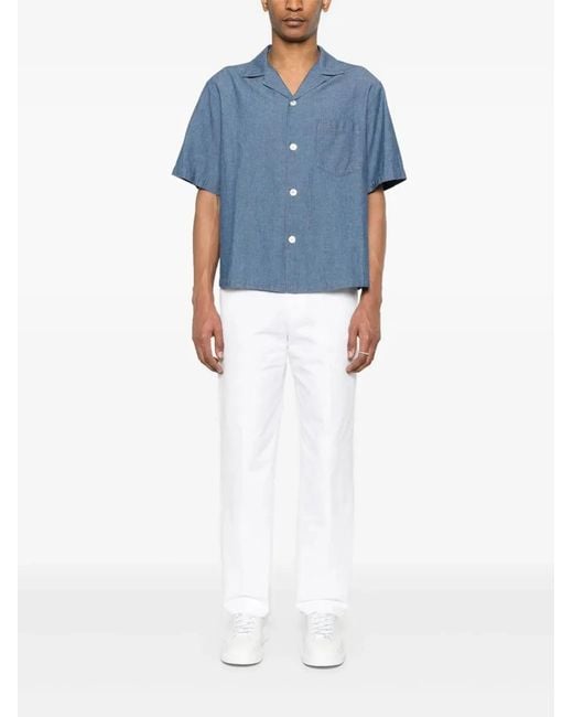 Aspesi Blue Jarvis Shirt for men
