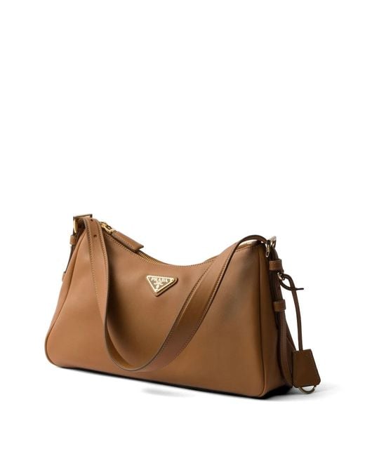 Prada Brown Medium Aimée Shoulder Bag