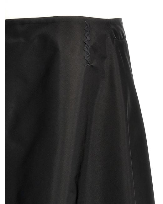 Marni Black Nylon Skirt