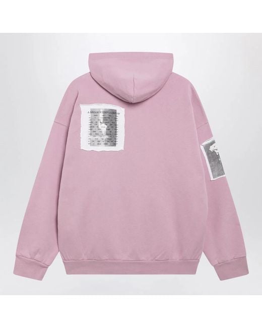 Balenciaga Pink Antique Cotton Jersey Zip-Up Hoodie