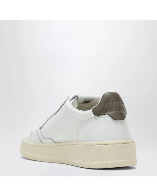 Autry White Medalist Low Sneakers for men