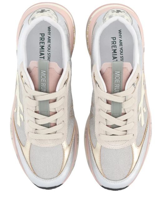 Premiata White "Moerund" Sneaker