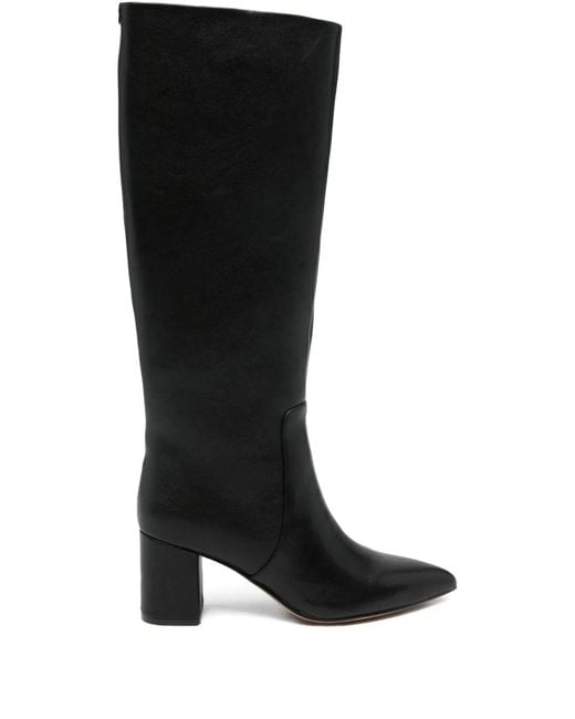 Twinset Black Leather Fashion Boots