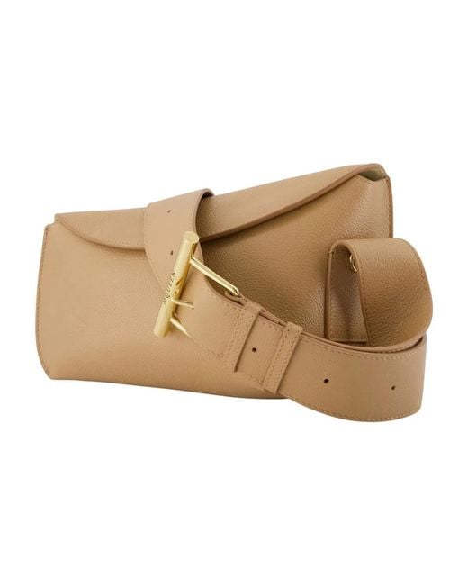 McQueen Natural T-Bar Sling Crossbody