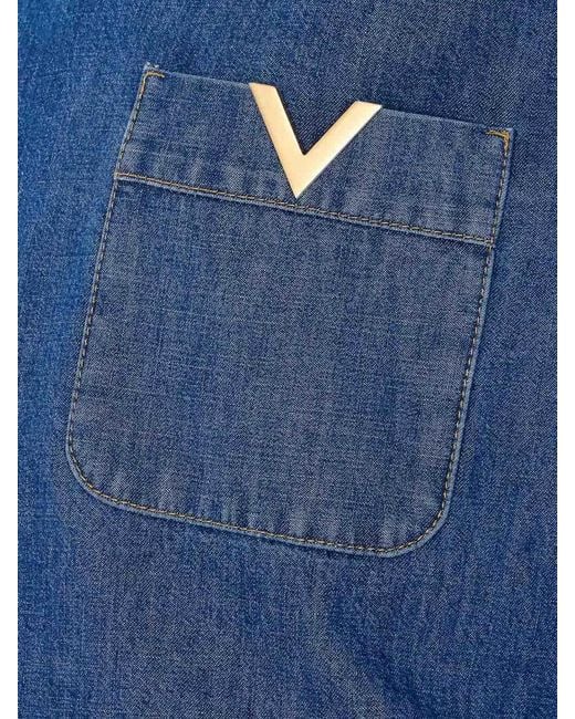 Valentino Garavani Blue Denim Shirt