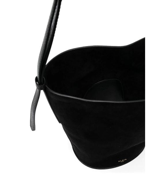 Alaïa Black Alaia Suede Bucket Bag