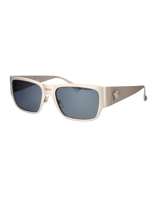 Versace Blue Metal Frame Sunglasses