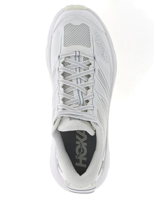 Hoka One One White 'Mafate Speed 2' Sneakers