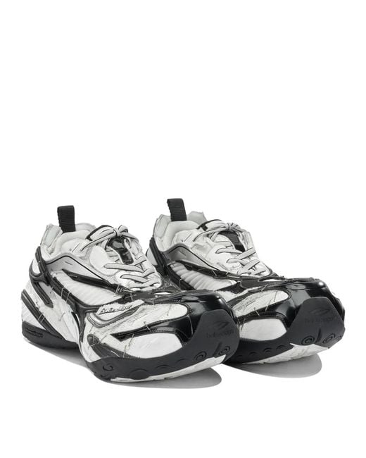 Balenciaga White "Soleless" Low Sneakers for men