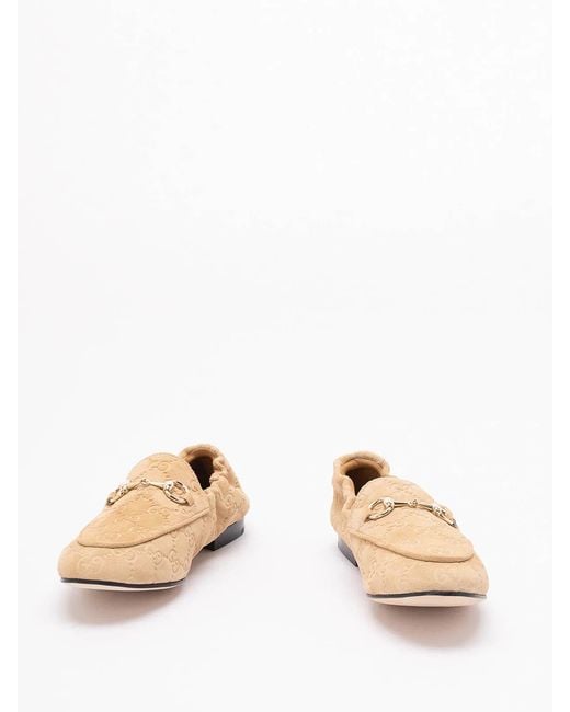 Gucci Natural 'Jordaan' Loafers
