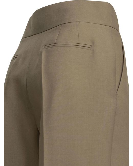 Valentino Natural Tailored Mohair Pants