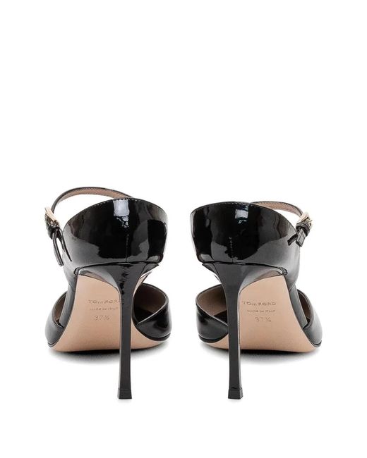 Tom Ford Black Patent Leather Mary Jane Pumpcalz
