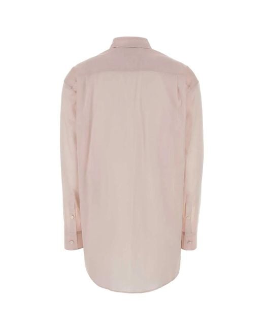 Jil Sander Pink Relaxed Solid Shirt