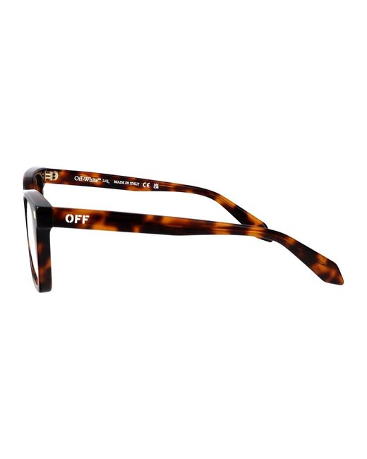 Off-White c/o Virgil Abloh Black Shiny Havana Acetate Glasses