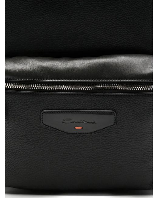 Santoni Black "New" Backpack for men