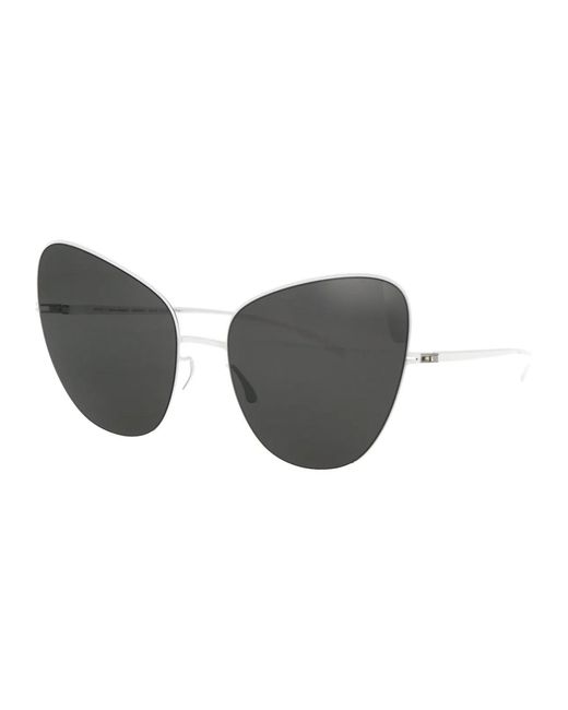 Mykita Gray E13 Dark Solid Metal Sunglasses