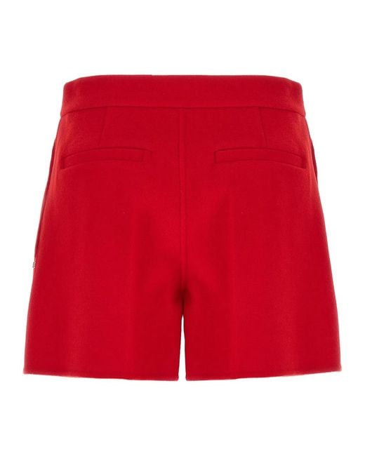 Sportmax Red 'Buono' Shorts