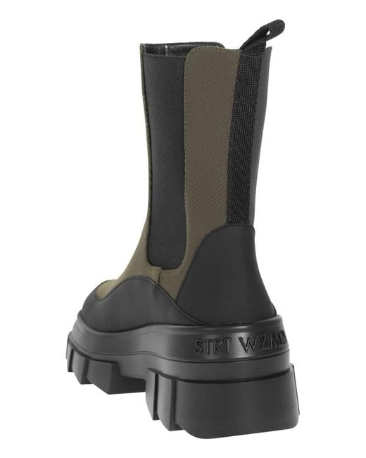 Stuart Weitzman Black Megalift Chelsea Boot