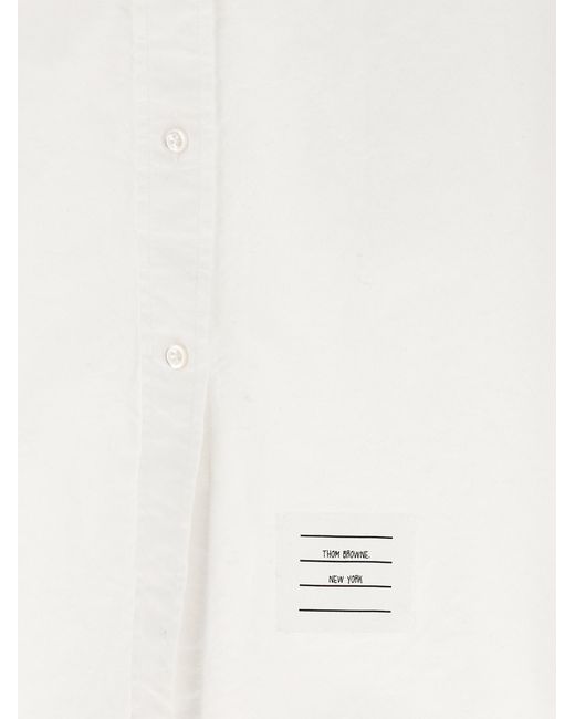 Thom Browne White 'Oxford' Chermisier Dress