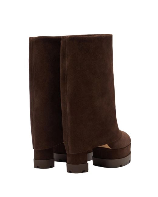 Casadei Brown Cocoa Suede Boot