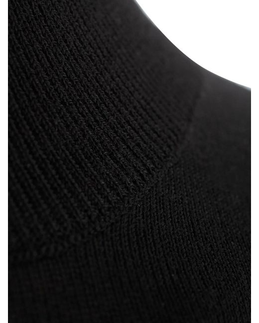 Zanone Black High Neck Flex Wool Sweater for men
