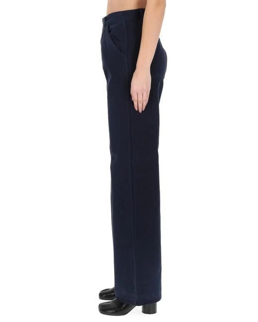 Maison Margiela Blue Pants "Herringbone"