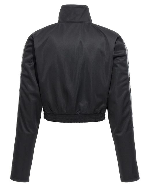 ROTATE BIRGER CHRISTENSEN Black Rotate Birger Christensen Sunday Capsule Cropped Sweatshirt