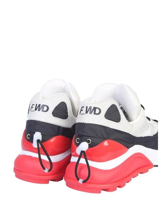 FWRD White Nylon And Mesh Sneakers