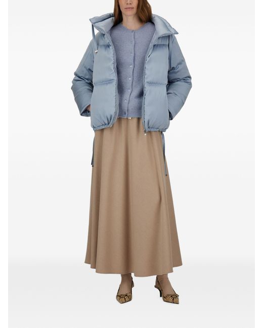 Herno Natural Polyester Modal Wool Skirt
