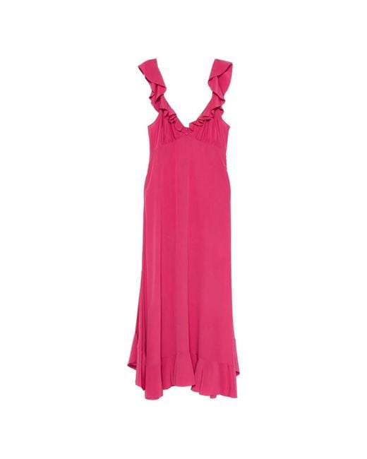 Chloé Pink Tyrian Crepe Dress