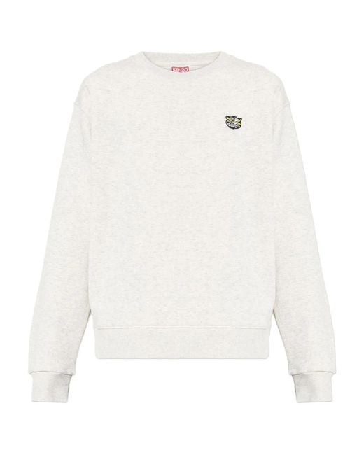 KENZO White Crewneck Cotton Jersey for men