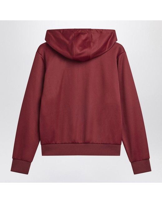 Adidas Red Bordeaux Hooded Sweatshirt for men