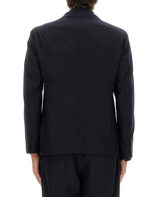 Giorgio Armani Blue Cashmere Blend Jacket for men