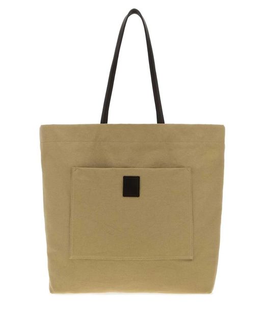 The Row Natural Khaki Canvas Tori Shopping Bag for men