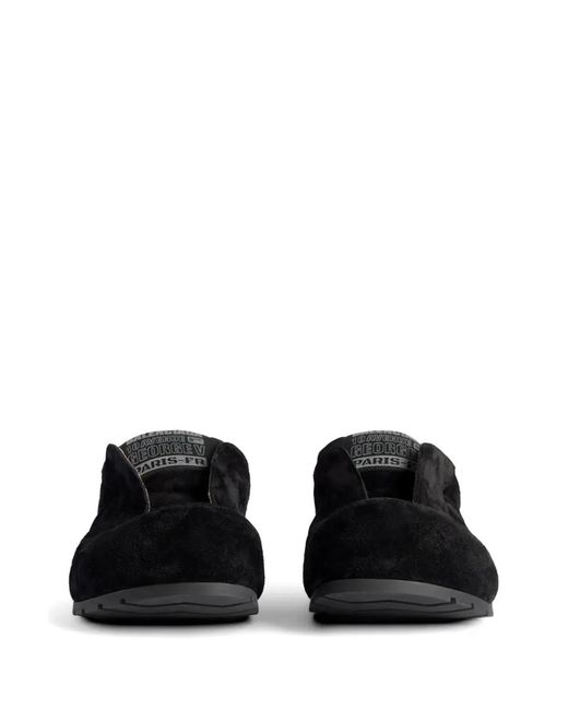 Balenciaga Black Dumbo Suede Calfskin Mule for men