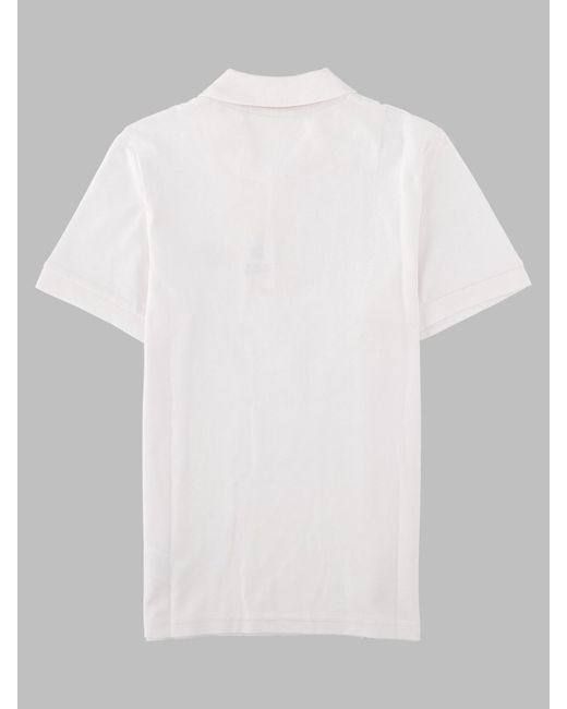 HUGO White Polo Maniche Corte