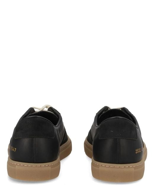 Common Projects Black Leather Sneakers for men