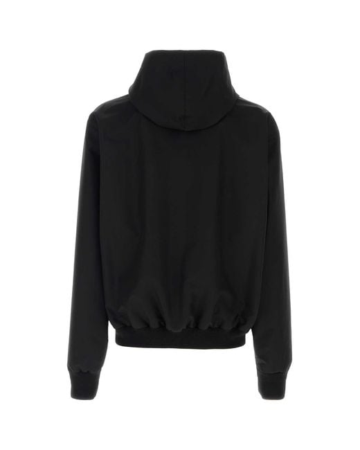 Gucci Black Reversible Cotton Canvas Zip Jacket for men